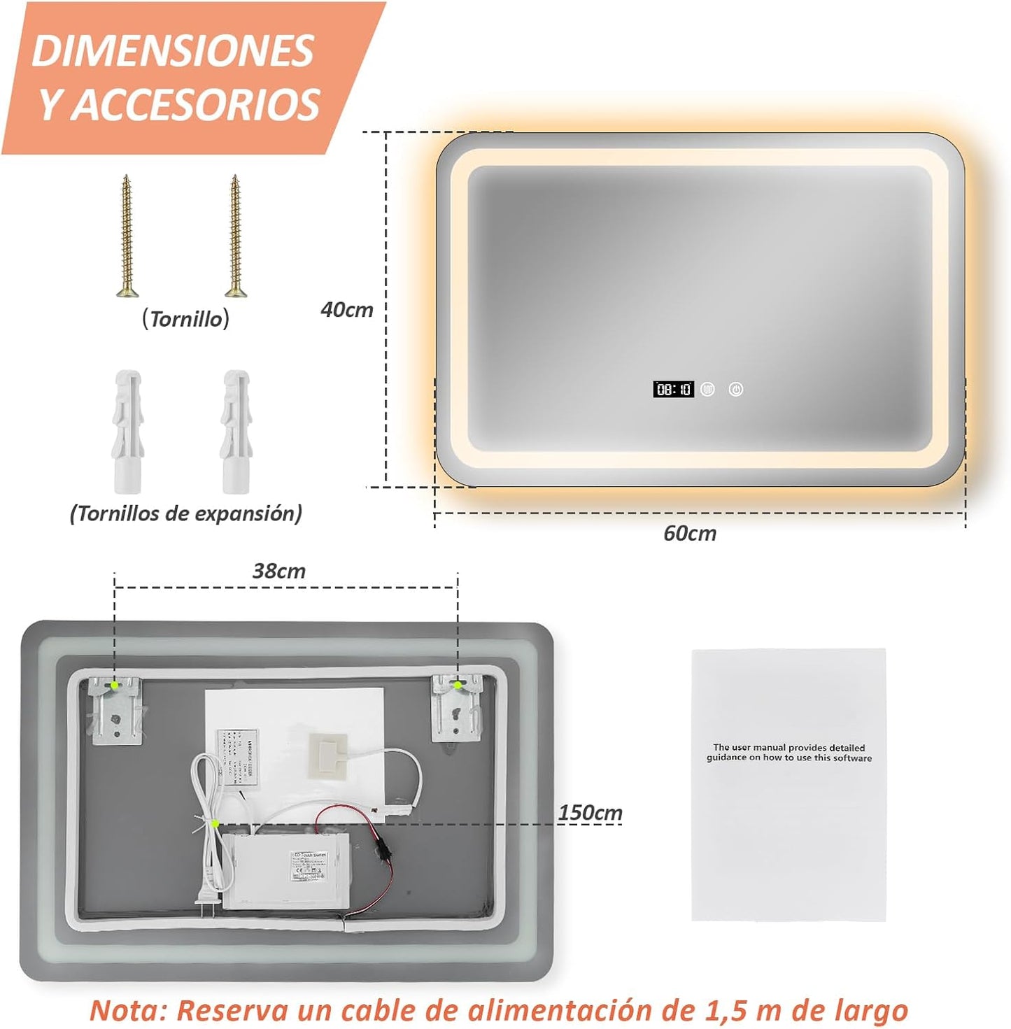 Espejo de Baño LED