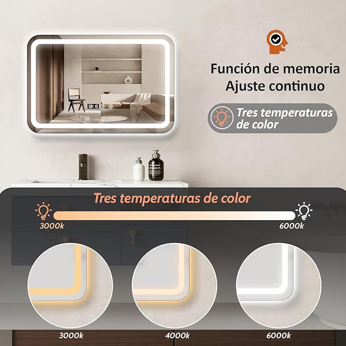 Espejo de Baño LED
